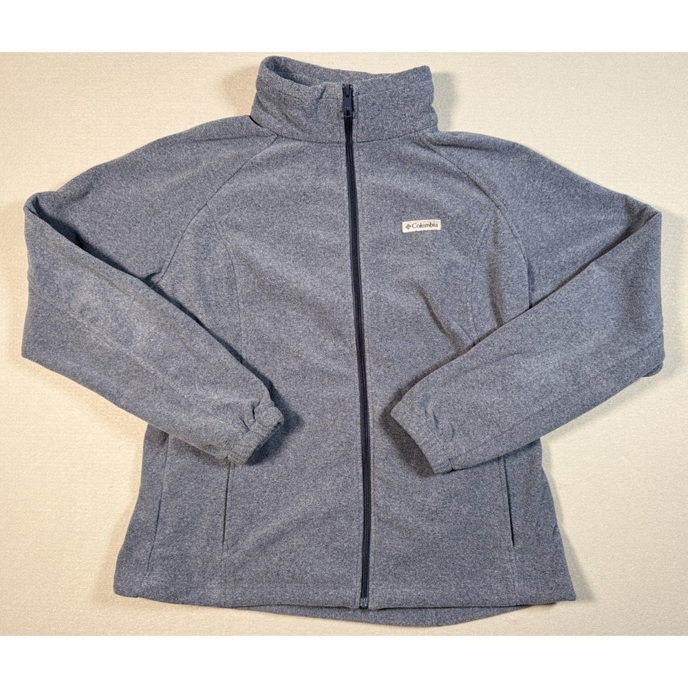Columbia Women's Benton Springs Full Zip Fleece Jacket - Gray - Size XXL - Poly